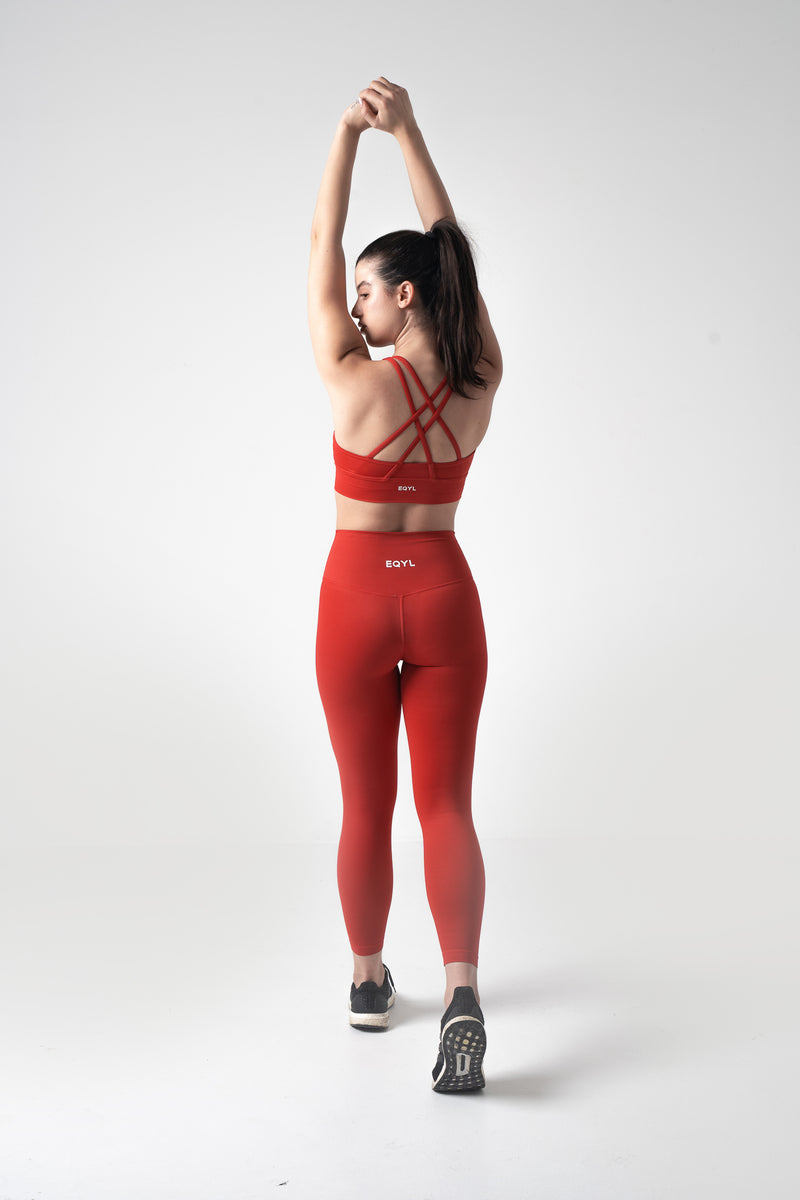 Flex Sports Bra - Fire Red – EQYL Activewear